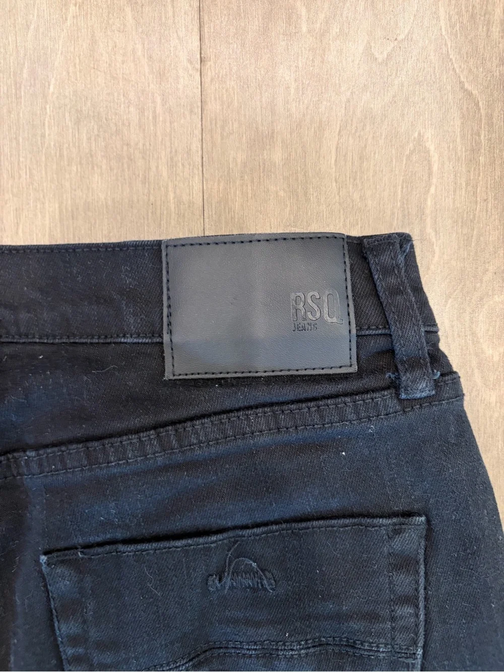 RSQ Men's Black Slim Straight Jeans